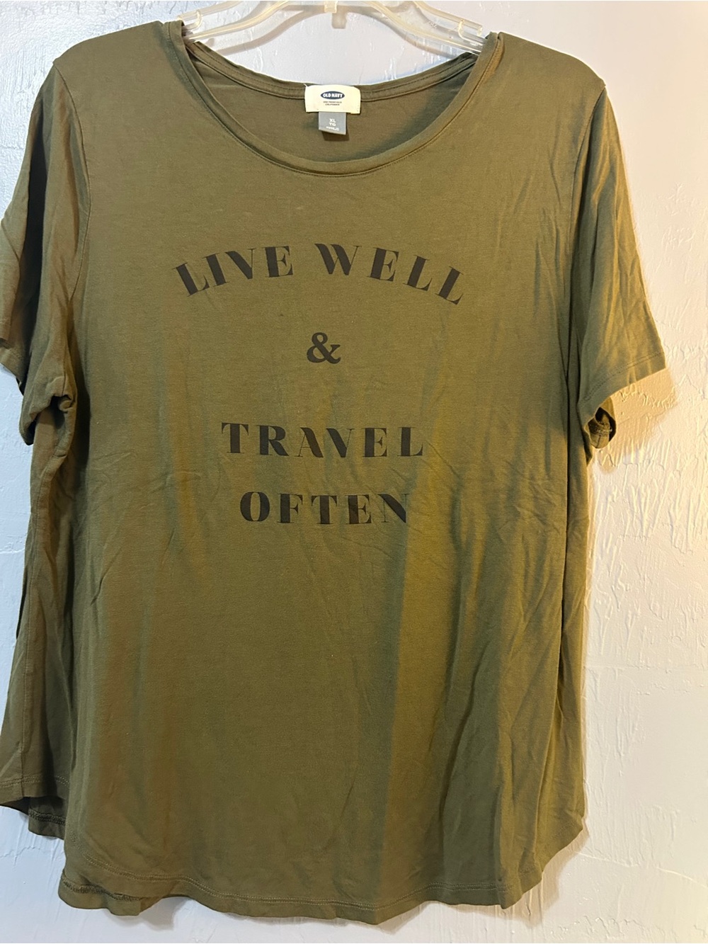 Live Well & Travel Often Tee - Size XL